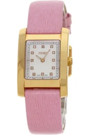 Fendi Femme, Pre-owned, Blanc, Taille: ONE Size Pre-owned Cuir montres