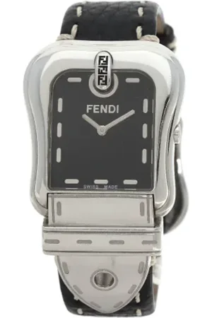Fendi Femme, Pre-owned, Noir, Taille: ONE Size Pre-owned Acier inoxydable montres