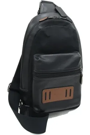 Coach Homme, Pre-owned, Noir, Taille: ONE Size Pre-owned Cuir sacs-bandouliere