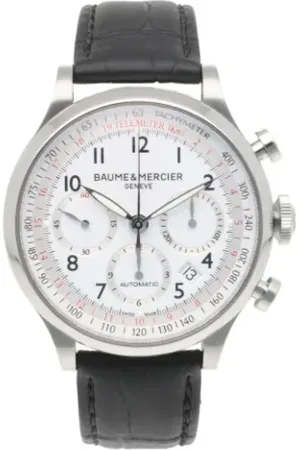 Baume & Mercier Homme, Pre-owned, Blanc, Taille: ONE Size Pre-owned Tissu montres