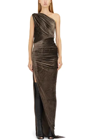 Rick Owens Femme, Robes, Brun, Taille: 36 FR Robe Avra Taupe