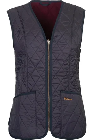 Barbour Femme, Vestes, Bleu, Taille: 36 FR Gilet Betty Doublé en Polaire