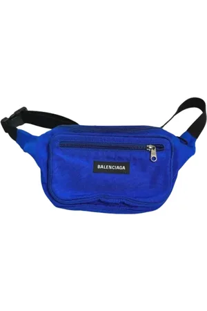Balenciaga Unisex, Pre-owned, Bleu, Taille: ONE Size Pre-owned Nylon sacs-balenciaga