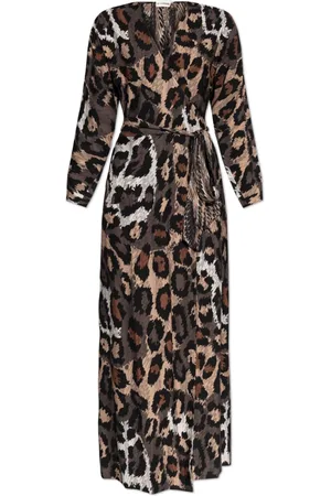 Diane von Furstenberg Femme, Robes, Brun, Taille: 36 FR Robe à imprimé animal