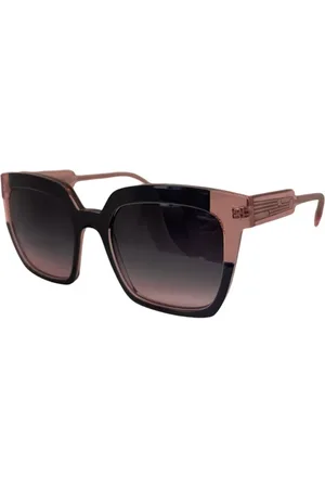 CAROLINE ABRAM Unisex, Accessoires, Noir, Taille: ONE Size Lunettes de soleil Bleu et Rose Helsea