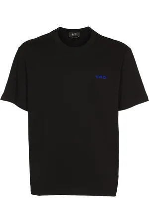 A.P.C. Homme, Tops, Noir, Taille: S T-shirt noir et Polo Box VPC