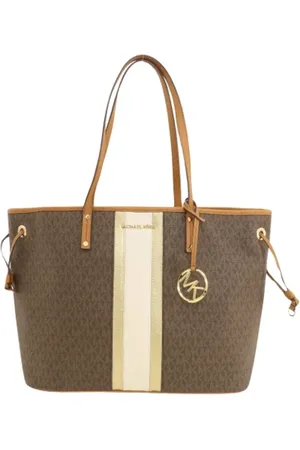 Michael Kors Femme, Pre-owned, Brun, Taille: ONE Size Pre-owned Toile sacs-ports-paule