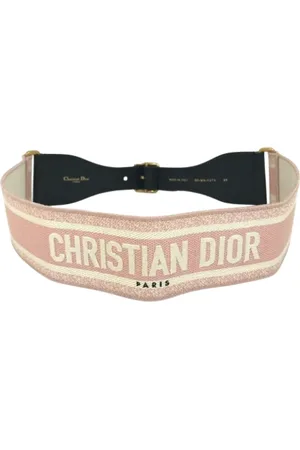 Dior Femme, Pre-owned, Rose, Taille: ONE Size Pre-owned Tissu ceintures