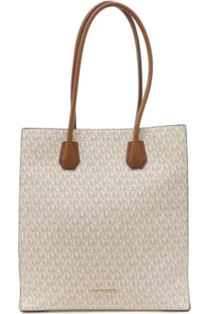 Michael Kors Femme, Pre-owned, Blanc, Taille: ONE Size Pre-owned Toile sacs-ports-paule