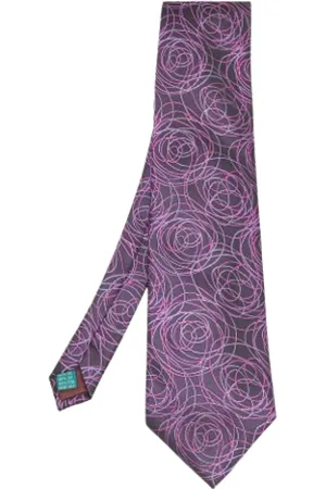 VALENTINO Homme, Pre-owned, Violet, Taille: ONE Size Pre-owned Soie accessoires-de-bureau