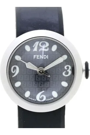 Fendi Femme, Pre-owned, Noir, Taille: ONE Size Pre-owned Acier inoxydable montres