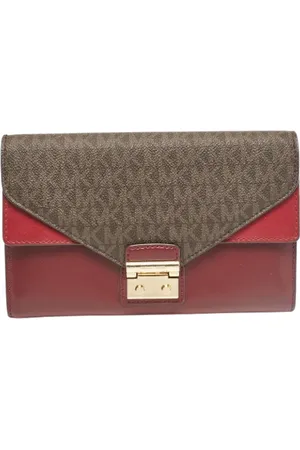 Michael Kors Femme, Pre-owned, Rouge, Taille: ONE Size Pre-owned Toile pochettes-minaudieres