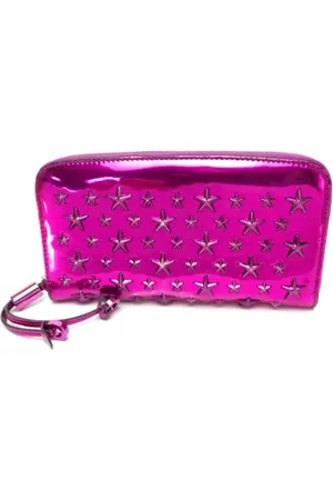 Jimmy Choo Femme, Pre-owned, Violet, Taille: ONE Size Pre-owned Cuir petite-maroquinerie