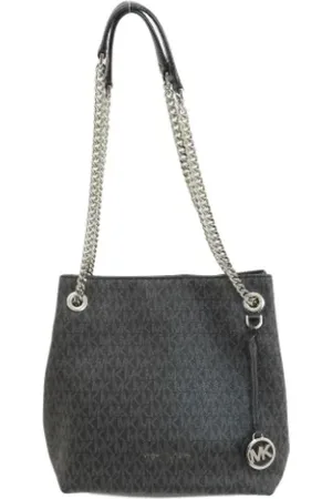 Michael Kors Femme, Pre-owned, Noir, Taille: ONE Size Pre-owned Toile sacs-ports-paule