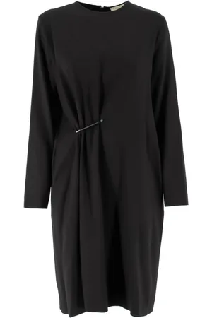 ANTONELLI Femme, Robes, Noir, Taille: 40 FR Robe Élégante avec Broche