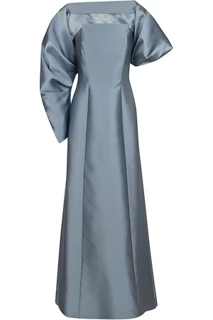 Alberta Ferretti Femme, Robes, Gris, Taille: 38 FR Robe Grise en Soie Aw24