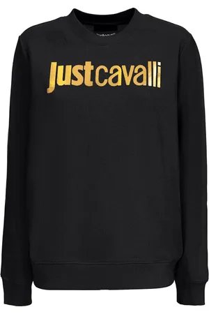 Roberto Cavalli Femme, Pulls, Noir, Taille: 42 FR Collection de Pulls Élégants
