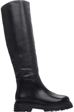 Estro Femme, Chaussures, Noir, Taille: 36 EU Bottes d`Hiver en Cuir Noir pour Femmes Er00114217