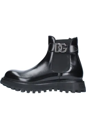 Dolce & Gabbana Homme, Chaussures, Noir, Taille: 44 EU Bottes Noires