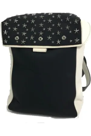 Jimmy Choo Femme, Pre-owned, Noir, Taille: ONE Size Pre-owned Cuir sacs-dos
