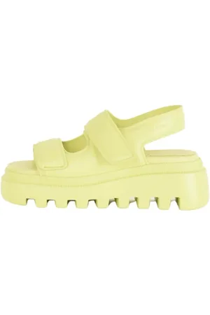 vic matiè Femme, Chaussures, Jaune, Taille: 36 EU Sandales Plates Style Slipper