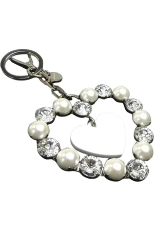 Miu Miu Femme, Pre-owned, Gris, Taille: ONE Size Pre-owned Tissu porte-cls
