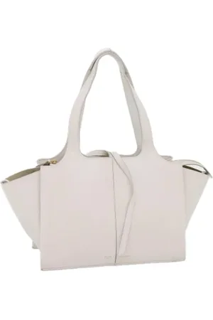 Céline Femme, Pre-owned, Blanc, Taille: ONE Size Pre-owned Cuir sacs-celine