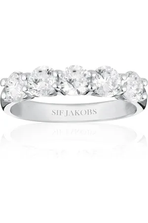 Sif Jakobs Femme, Accessoires, Gris, Taille: 58 MM Bague Belluno Uno en Argent Sterling