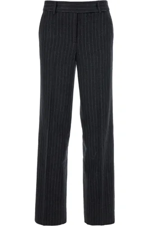 Michael Kors Femme, Pantalons, Gris, Taille: 36 FR Pantalon Gris Jambe Droite