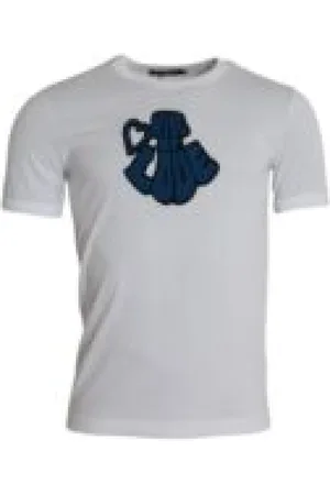 Dolce & Gabbana Homme, Tops, Blanc, Taille: S Blanc Roi de l