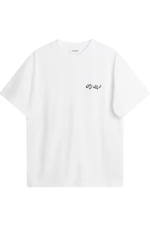 Soulland Unisex, Tops, Blanc, Taille: L/Xl T-shirt en Coton Certifié avec Artwork