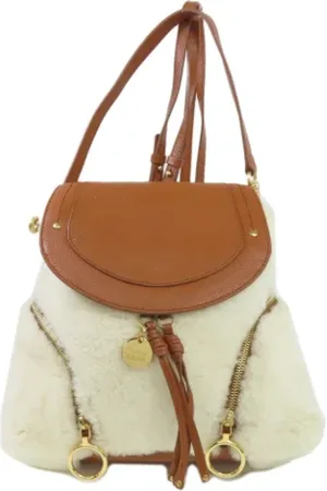 Chloé Femme, Pre-owned, Brun, Taille: ONE Size Pre-owned Cuir sacs-dos