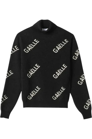 GAËLLE Femme, Pulls, Noir, Taille: 40 FR Pull à Col Roulé Noir Côtelé