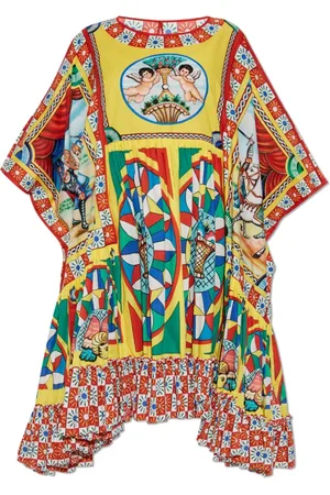 Dolce & Gabbana Femme, Robes, Multicolore, Taille: 36 FR Robe oversize avec impression