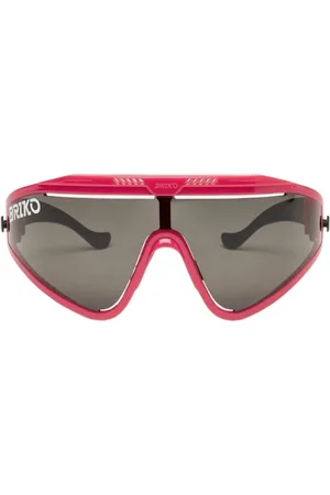 Briko Unisex, Accessoires, Rouge, Taille: ONE Size Lunettes de Soleil Rouge Detector avec Verres Gris
