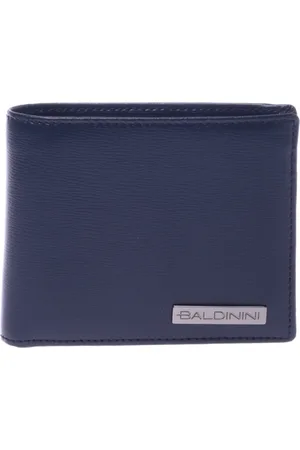 BALDININI Homme, Accessoires, Bleu, Taille: ONE Size Wallet in dark palmellato leather