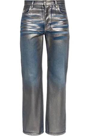 MISBHV Homme, Jeans, Gris, Taille: W25 Jean avec logo