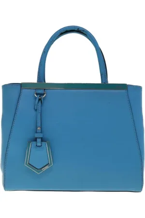 Fendi Femme, Pre-owned, Bleu, Taille: ONE Size Pre-owned Cuir sacs-main