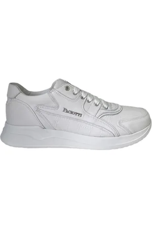 Paciotti Homme, Chaussures, Blanc, Taille: 42 EU Baskets blanche en cuir avec impression de poignard
