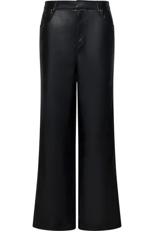 ROTATE Femme, Pantalons, Noir, Taille: 38 FR Pantalon Large Noir Aw24