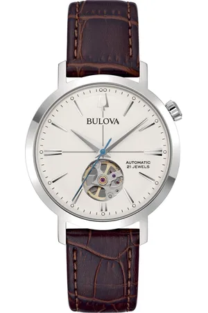 BULOVA Femme, Accessoires, Blanc, Taille: ONE Size 96A318 - Aerojet Automatique 38 mm