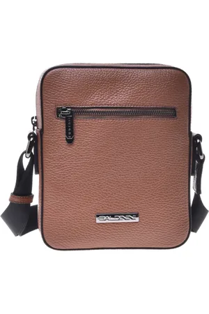 BALDININI Homme, Sacs, Brun, Taille: ONE Size Crossbody bag in tumbled leather