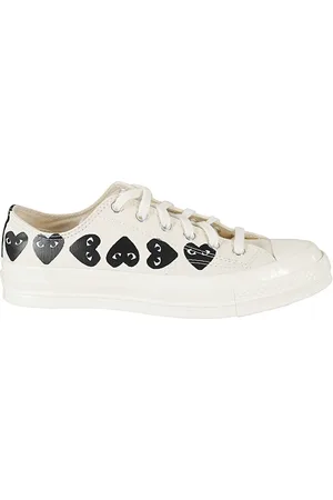 Comme des Garçons Homme, Chaussures, Blanc, Taille: 42 EU Baskets Basses Cœur