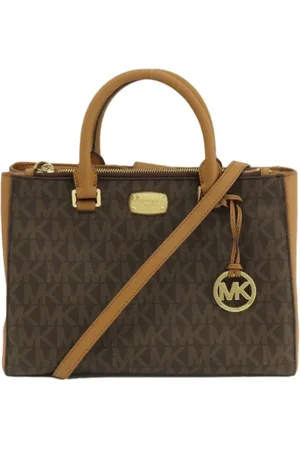 Michael Kors Femme, Pre-owned, Brun, Taille: ONE Size Pre-owned Toile sacs-ports-paule