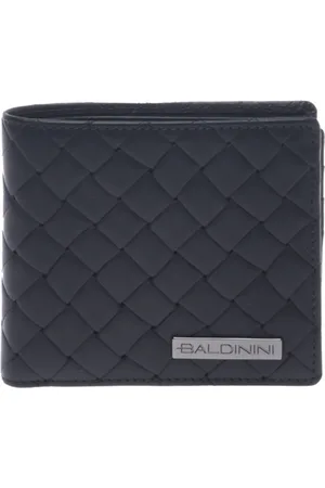 BALDININI Homme, Accessoires, Noir, Taille: ONE Size Wallet in woven print leather