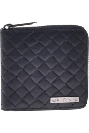 BALDININI Homme, Accessoires, Noir, Taille: ONE Size Wallet in woven print leather