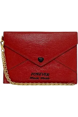 Miu Miu Femme, Pre-owned, Rouge, Taille: ONE Size Pre-owned Cuir petite-maroquinerie