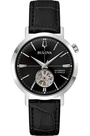 BULOVA Femme, Accessoires, Noir, Taille: ONE Size 96A317 - Aerojet Automatique 38 mm