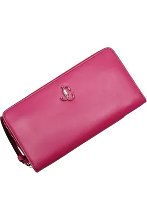 Jimmy Choo Femme, Pre-owned, Rose, Taille: ONE Size Pre-owned Cuir petite-maroquinerie
