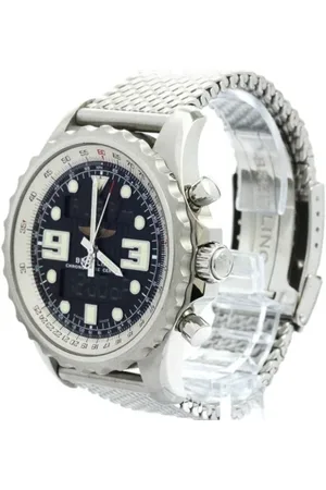 Breitling Pre-owned Homme, Pre-owned, Noir, Taille: ONE Size Pre-owned Acier inoxydable montres